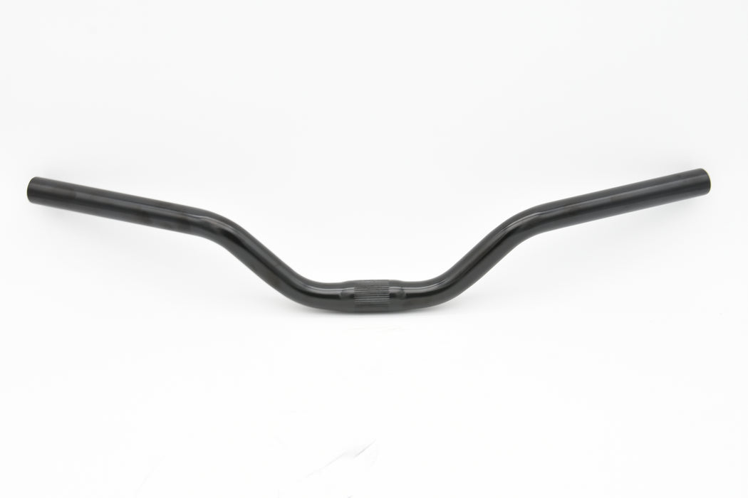Junior Or About Town Narrow Alloy Handlebars 530mm 60mm rise Black 25.4mm Centre