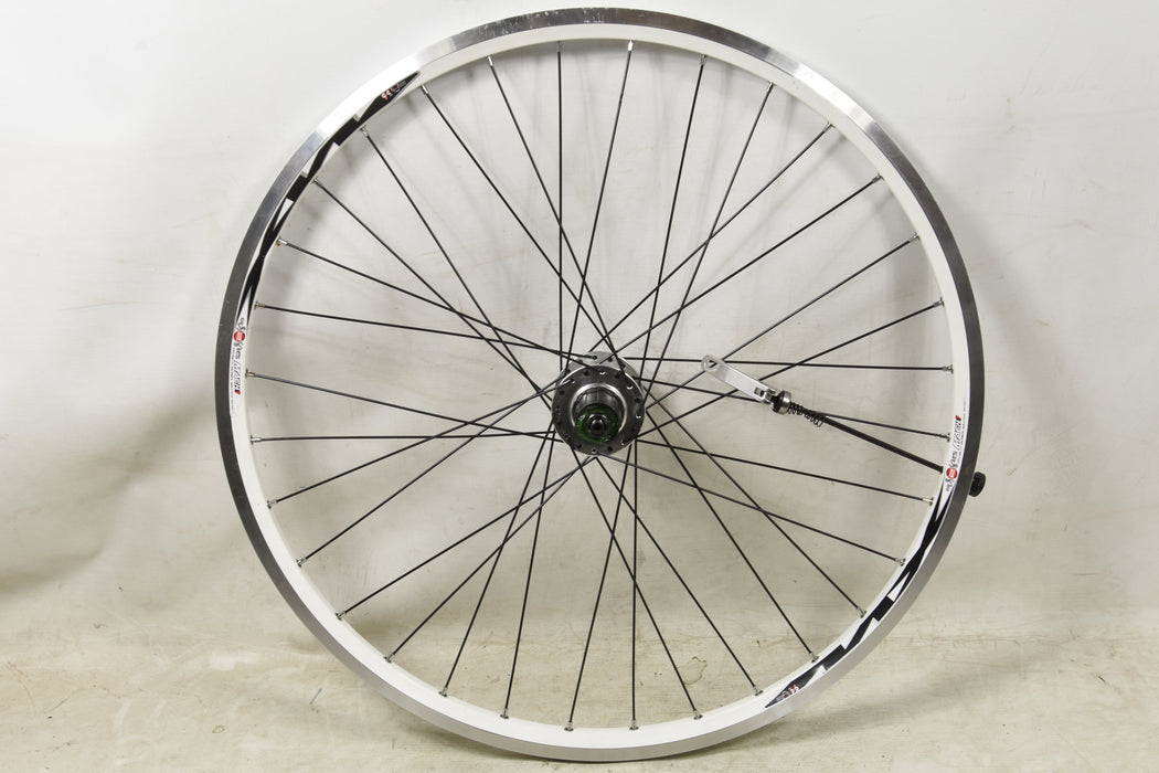 26” MTB 559 x 17 MX DISC RIM REAR 8-9 SP CASSETTE HUB WHEEL DOUBLE WALL WHITE