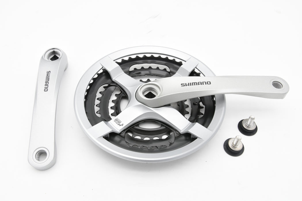 Shimano Tourney FC-TY501 Bike Triple Chainset 48/38/28T 175mm Crank Arm Chainwheel Silver