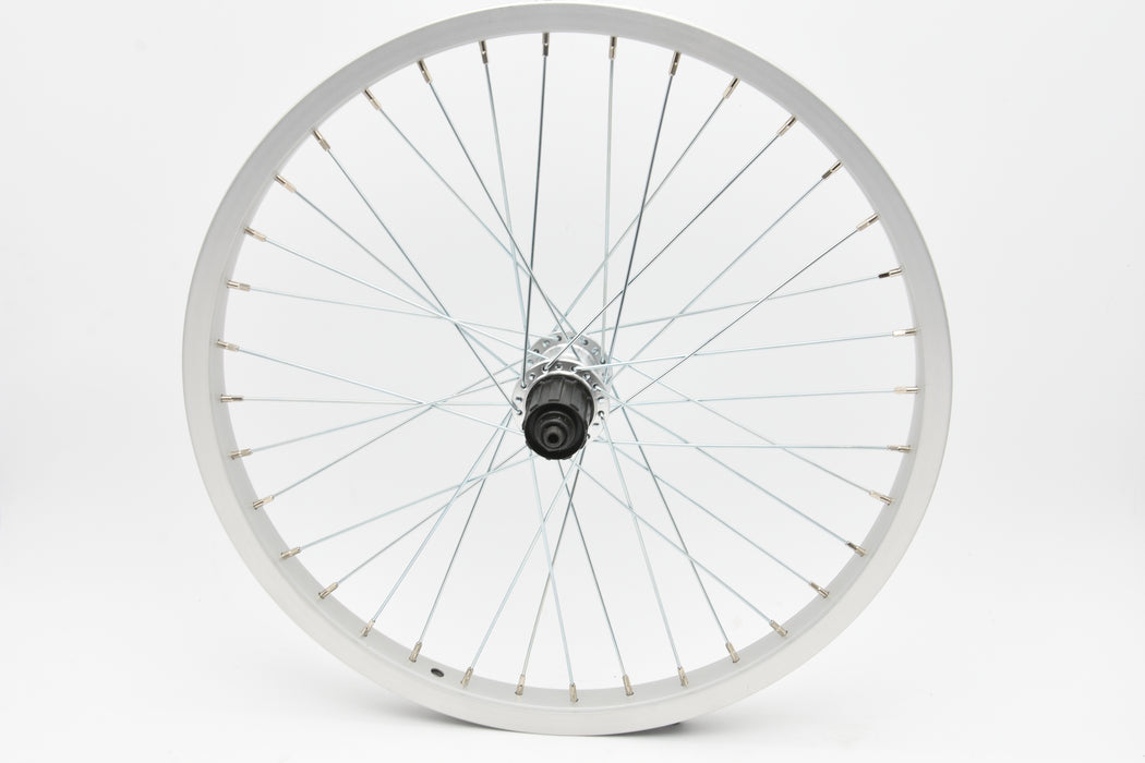20 X 1.75 Rear Folding Bike MTB Wheel Shimano FH-MC18 8/9speed Cassette Silver