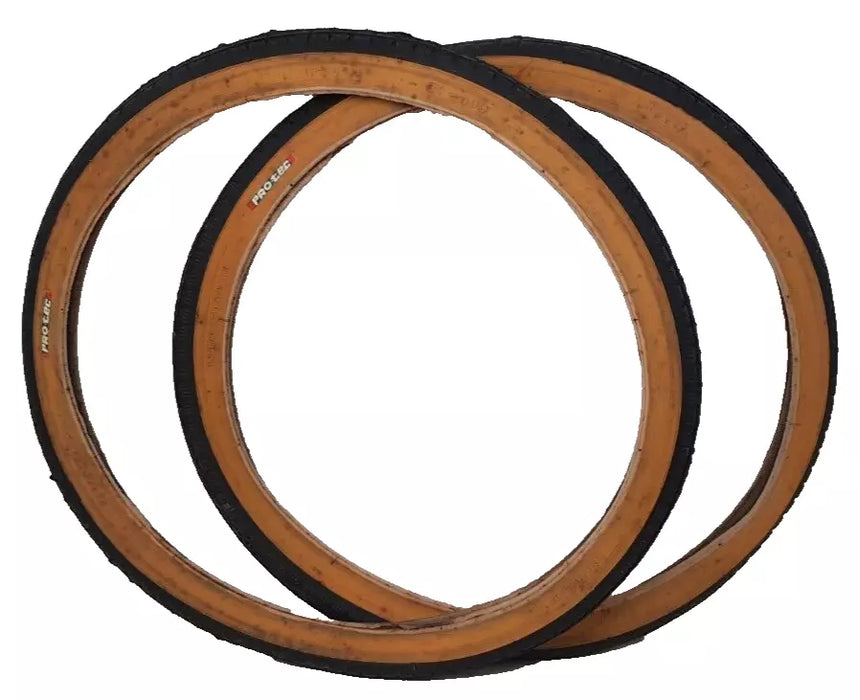 Pair 18 x 1 3/8 (37 - 400) Bike Gum Wall Tyres Vintage Raleigh Eighteen Shopper