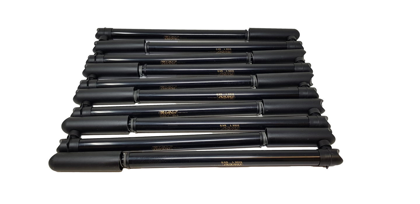 JOB LOT 10 x 16" BLACK UK MADE BICYCLE PUMPS UNIVERSAL FIT