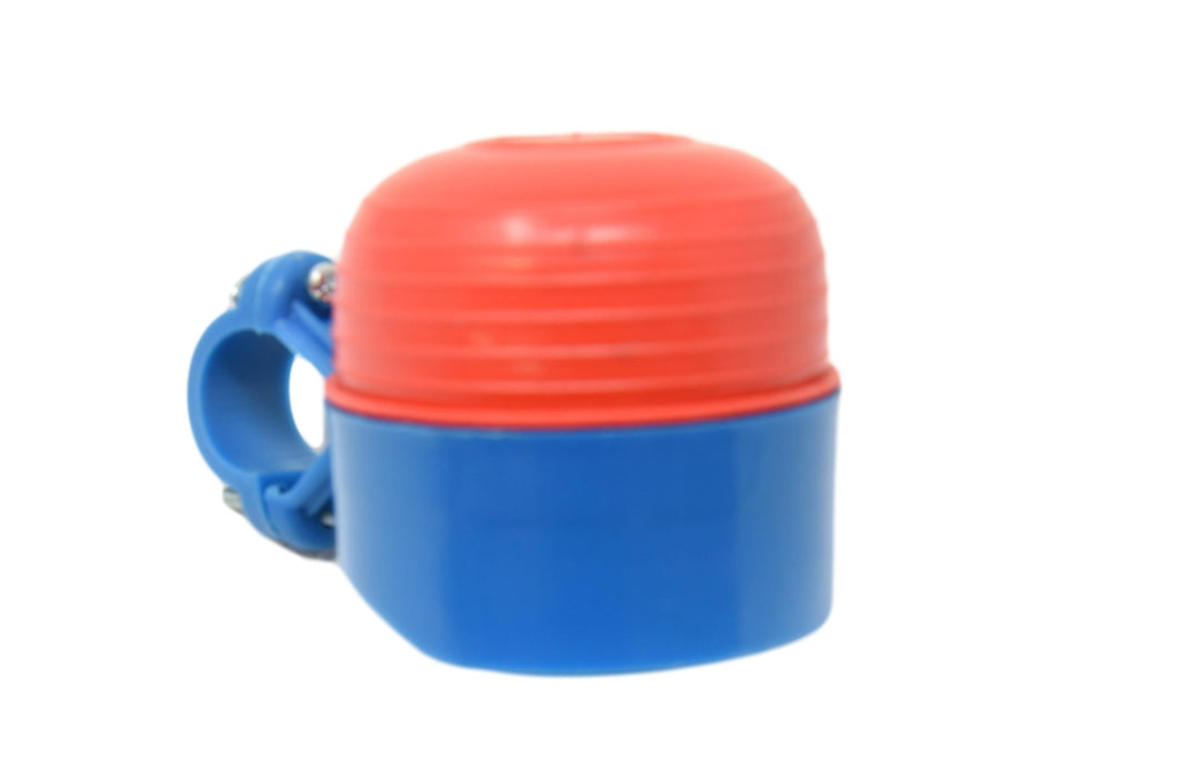 Kiddies Bike Easy Squeeze Horn Hooter Real Fun Childs Bike Accessory Blue & Red