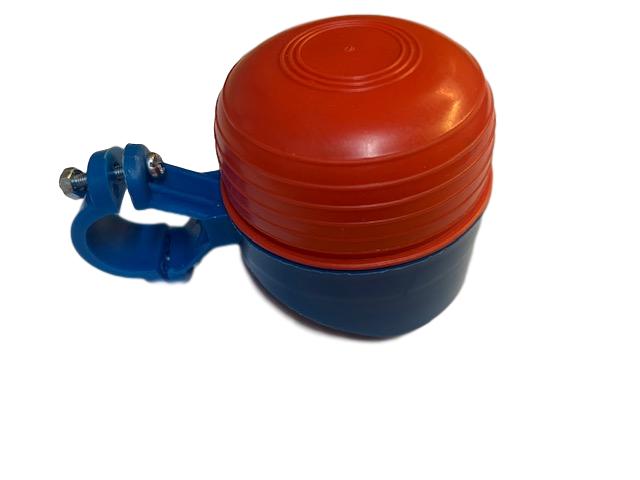 Kiddies Bike Easy Squeeze Horn Hooter Real Fun Childs Bike Accessory Blue & Red