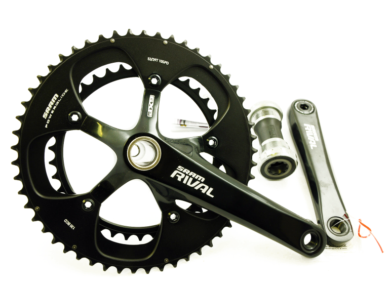 SRAM RIVAL 172.5mm CHAINWHEEL SET DOUBLE 53-39 TEETH 10 SPD 35% OFF RRP £199.99