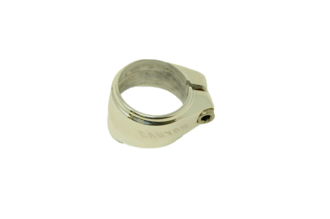 Smolik Canyon Polished Alu Seat Clamp 34.9mm Lightweight Stainless Allen Bolt