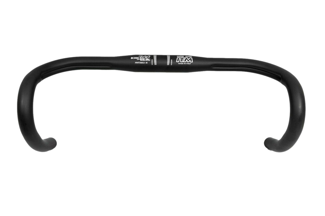 ITM SUPER OVER 300 ANATOMICA ALLOY DROP HANDLEBARS ROAD BIKE BLACK 31.8MM 46CM
