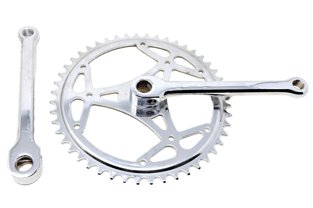 Thun Cottered 48 Teeth 1/8" Single Chainwheel set Chrome 170mm Arm Vintage Bike