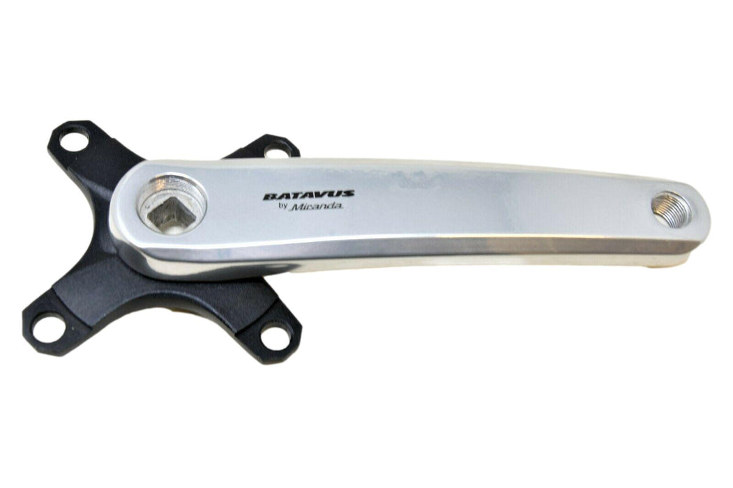 170mm Batavus Miranda Aluminum Right Crank Arm 4 Bolt Spider 104mm BCD JIS axle