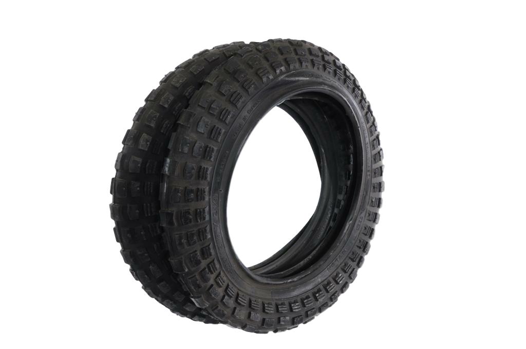 PAIR OF CHUNKY TREAD 12 1/2" x 2 1/4" KIDS BIKES OR SCOOTER BLACK TYRES