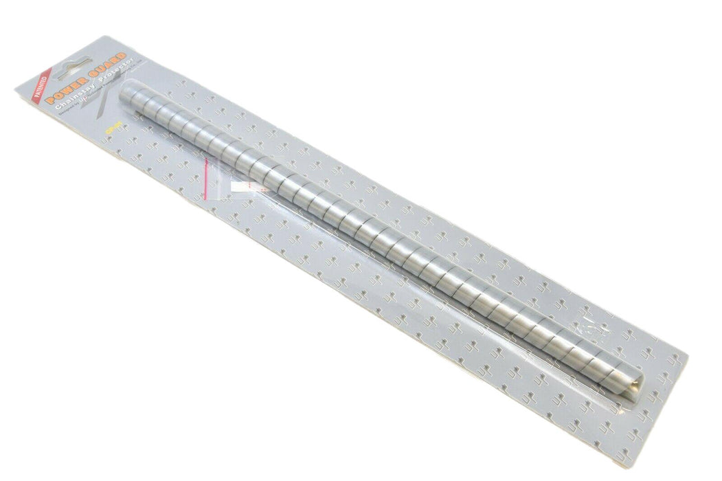 POWER GUARD BIKE MTB ANY BIKE WRAP AROUND CHAINSTAY PROTECTOR 350MM SILVER