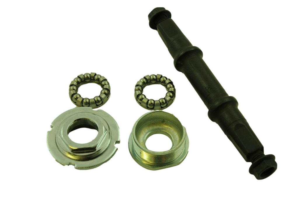 3SS Bottom Bracket Square Taper Axle Set 32-52-37.5mm With Cups & Bearings