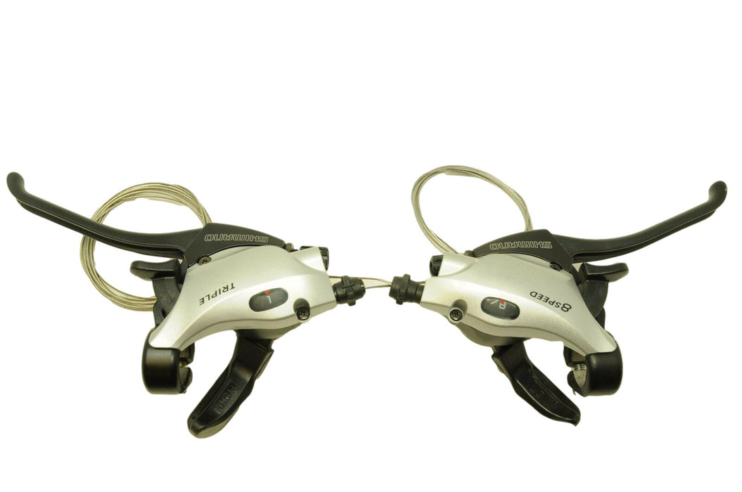 Shimano ST-R220-R ST-R224-L Ez-Fire Shifter Gear Brake Lever Set 24 Speed 8 X 3