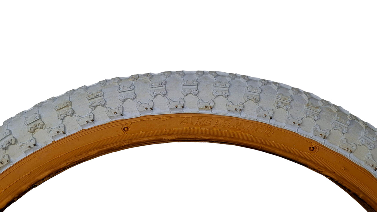 16" White Amberwall Comp 3 Style 16 x 1.75 (47-305) BMX Bike Tyre / Mini Burner