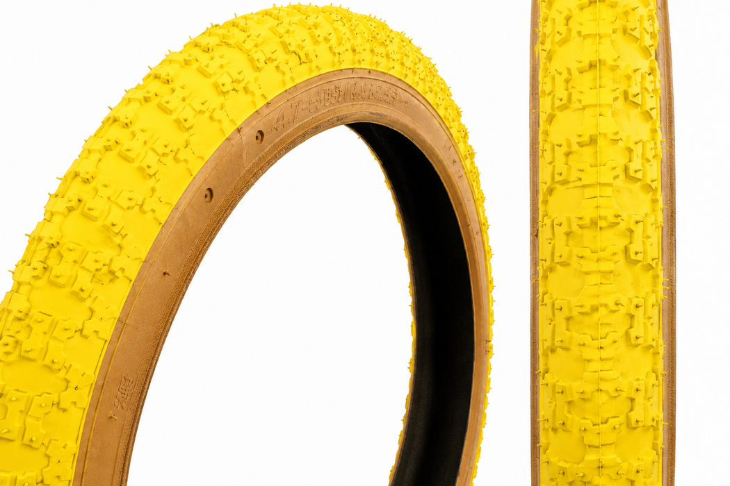 16" Yellow Amberwall Comp 3 Style 16 x 1.75 (47-305) BMX Bike Tyre / Mini Burner