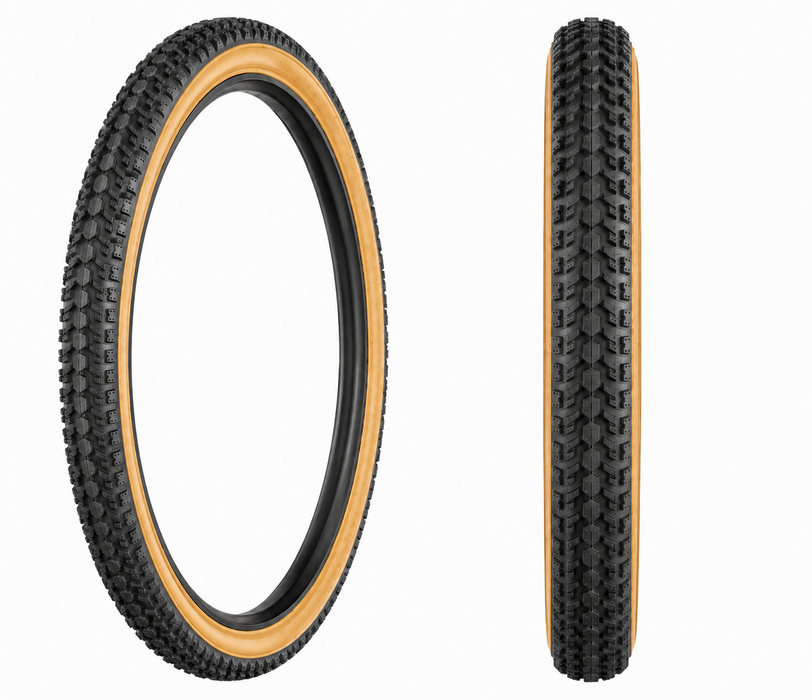 Snakebelly 20 x 2.125 Old School BMX Bike "Snake Belly" Tyre Black Amberwall