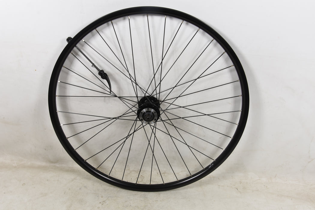 RALEIGH TRUBUILD 27.5” MTB 584 x19 650B DISC HUB BIKE FRONT WHEEL BLACK ALLOY DOUBLE WALL RIM