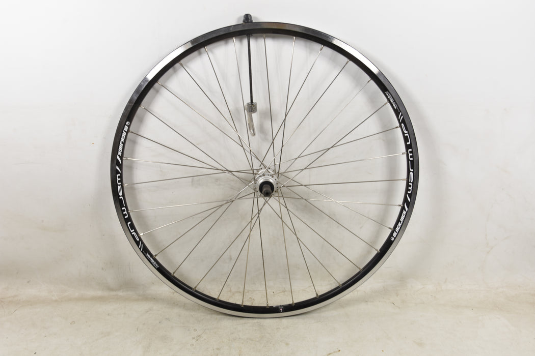 Q-R Rear Wheel Multi Speed 700c 622 X 17c Hybrid Trekking Black Rim 135mm Hub Slight marks hub