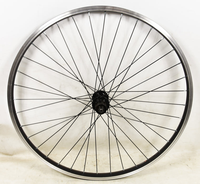 26" MTB Shimano FH-RM30 7 Speed Cassette Rear Mountain Bike Wheel Single Wall Rim