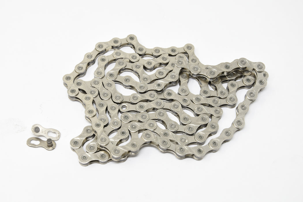 KMC X9 9 Speed Chain 112 Link (56") Silver with Connecting Pin