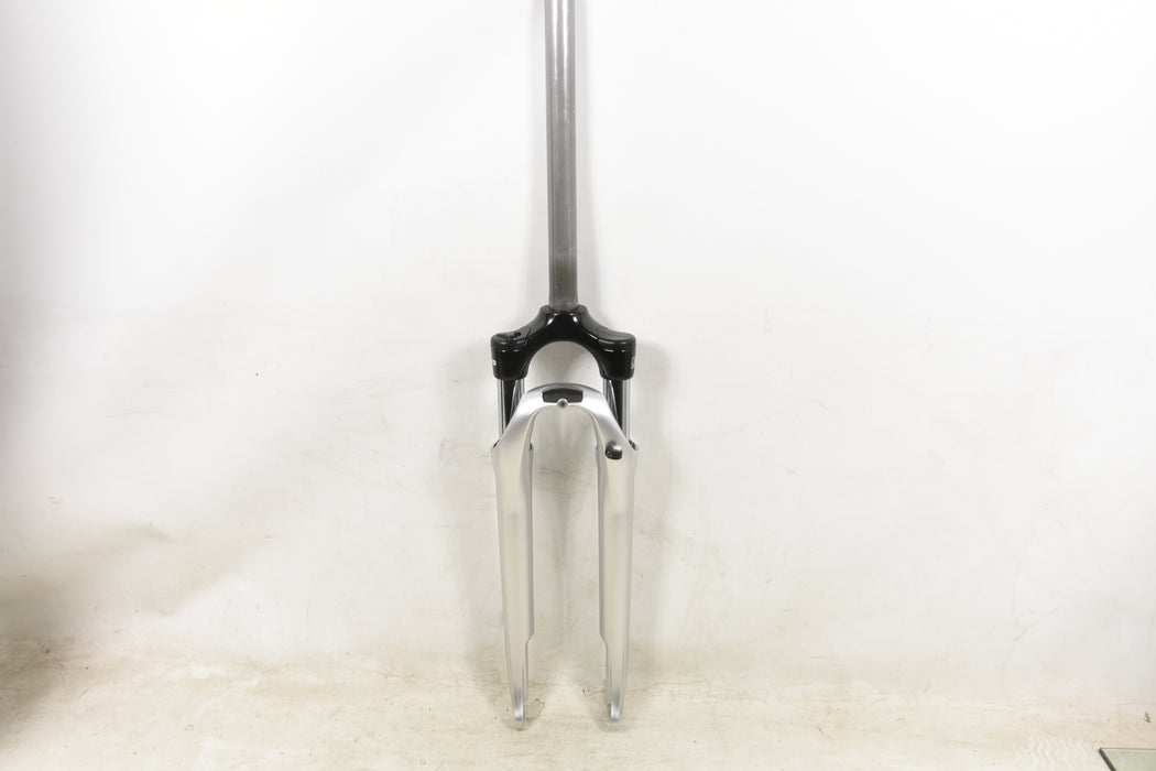 700c SUNTOUR NEX LOCK OUT SUSPENSION FORK 1 1-8” 300mm SILVER DISC BRAKE NEW