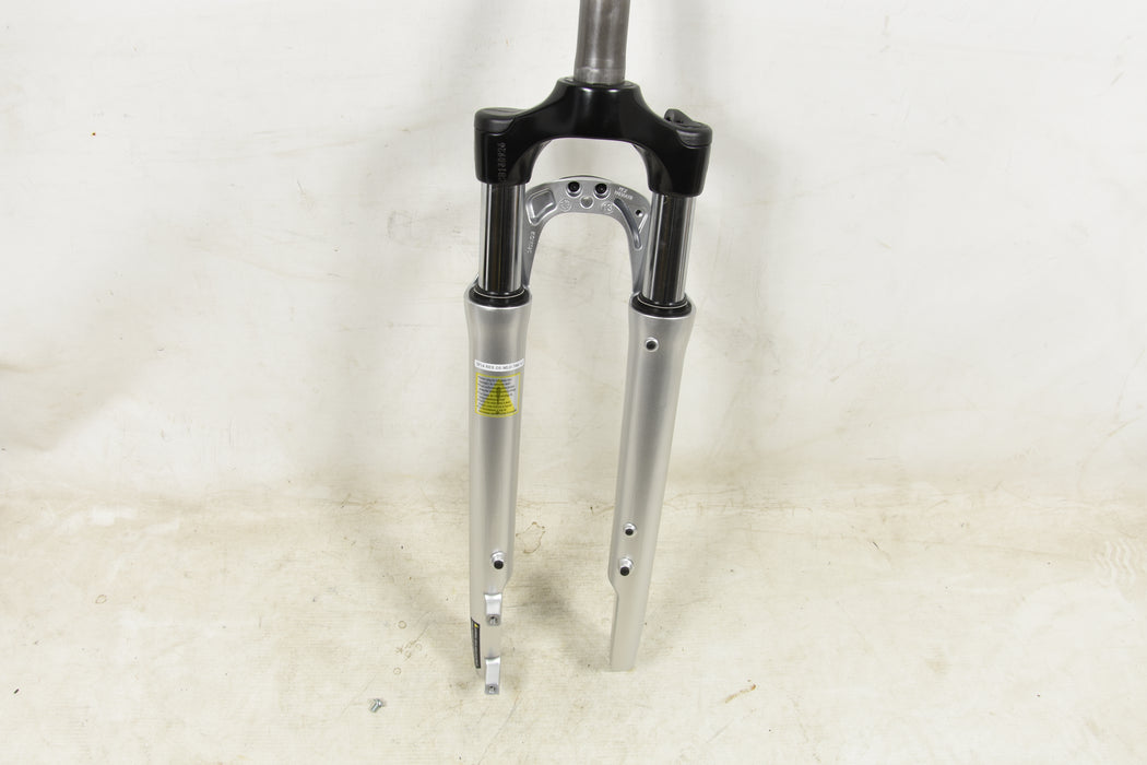 700c SUNTOUR NEX LOCK OUT SUSPENSION FORK 1 1-8” 300mm SILVER DISC BRAKE NEW