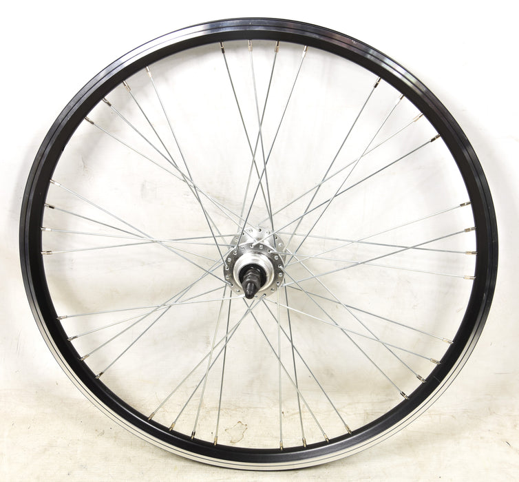 24” 507 - 19 JUNIOR MTB DISC HUB BIKE REAR WHEEL SCREW ON FREEWHEEL TYPE HUB BLACK 9 x 4 RIM