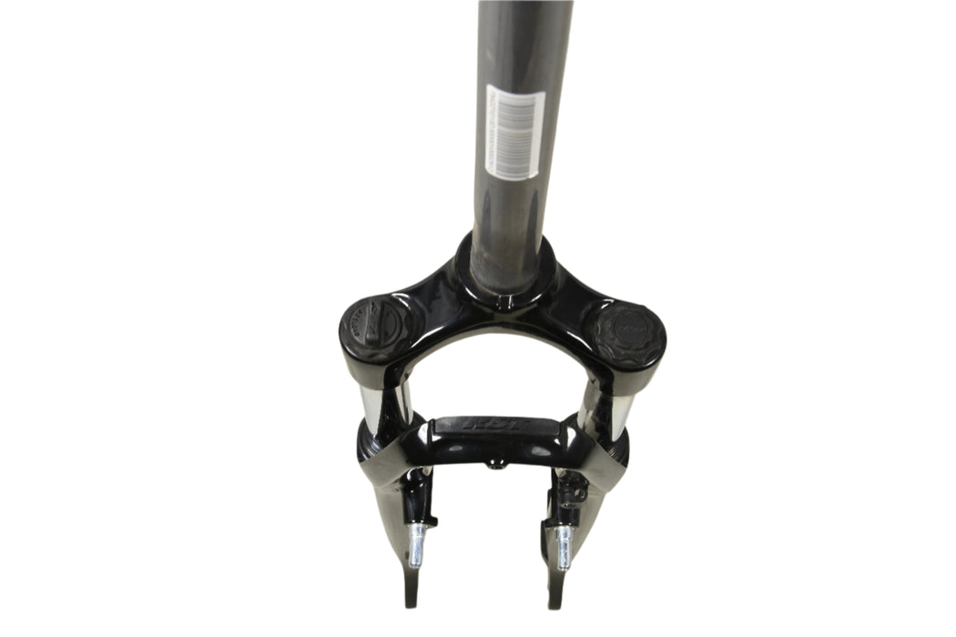 RST NEON BLACK  700c(28”) PRE-LOAD SUSPENSION FORK 1 1-8” 220mm STEERER V OR DISC BRAKE