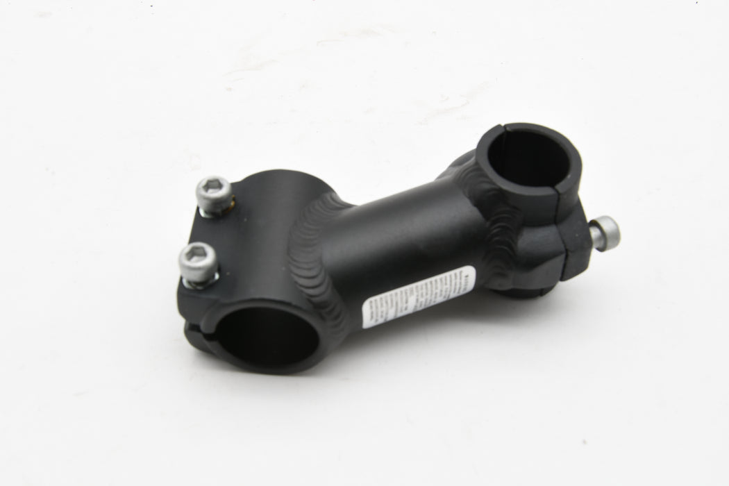 28.6mm AHEAD MTB HANDLEBAR STEM SHORT 80mm MATT BLACK ALLOY FOR 25.4mm HANDLEBARS