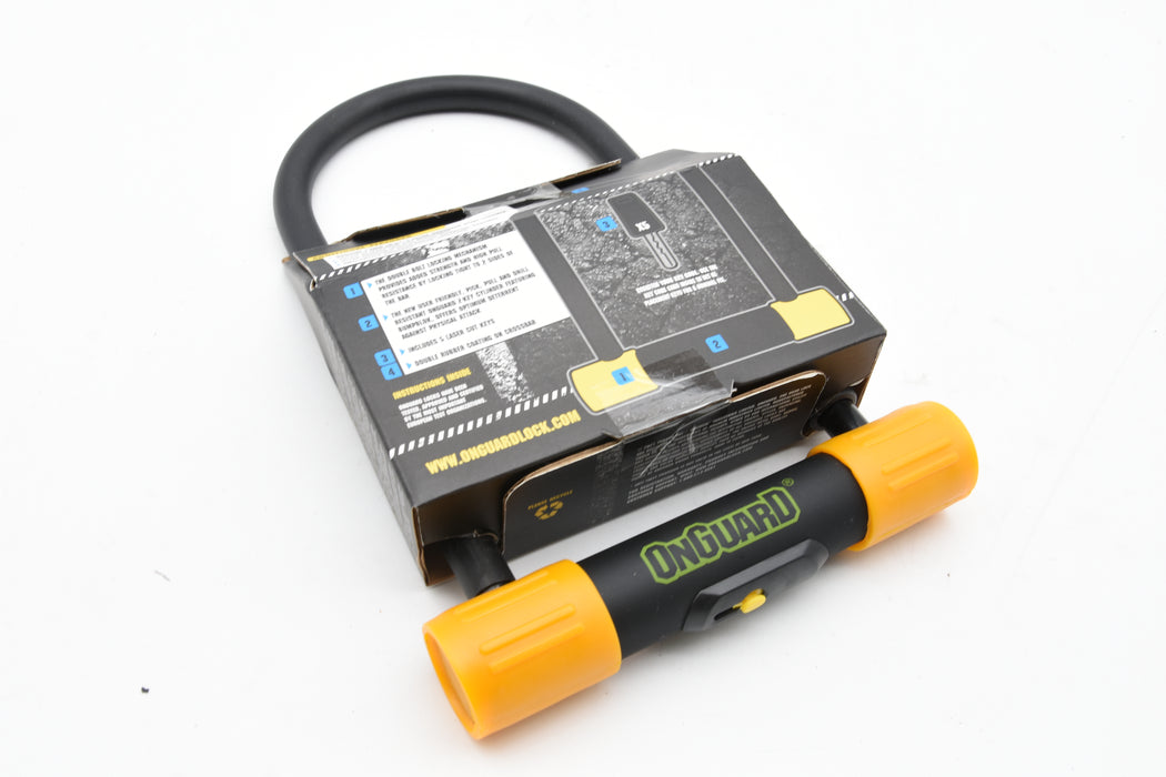 OnGuard Bike lock 8010 Bulldog STD U-LOCK secure silver 8010 KEY 230mm - 115mm