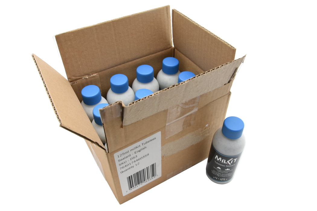 Wholesale Job Lot of 12 (TWELVE) milKit Bike Tubeless Tyre Sealant - 125 ml