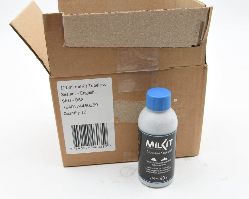 Wholesale Job Lot of 12 (TWELVE) milKit Bike Tubeless Tyre Sealant - 125 ml