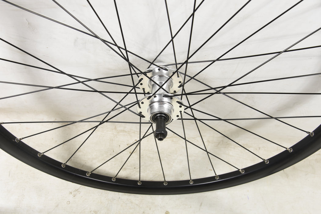 27.5” Wheel set 584 - 21 Rodi Cyclone Rim Disc Hub Screw On Freewheel 6/7 Speed Black