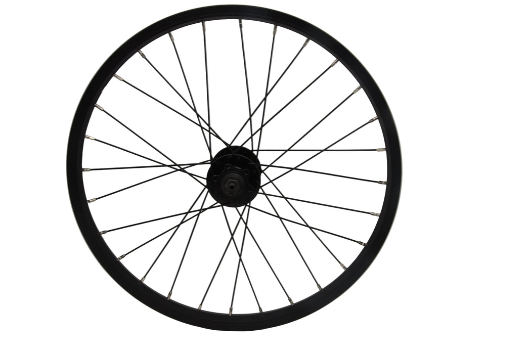 20x 1.75 DISC BRAKE FRONT WHEEL BLACK RIM BMX KIDS BIKE FOLDER CYCLE