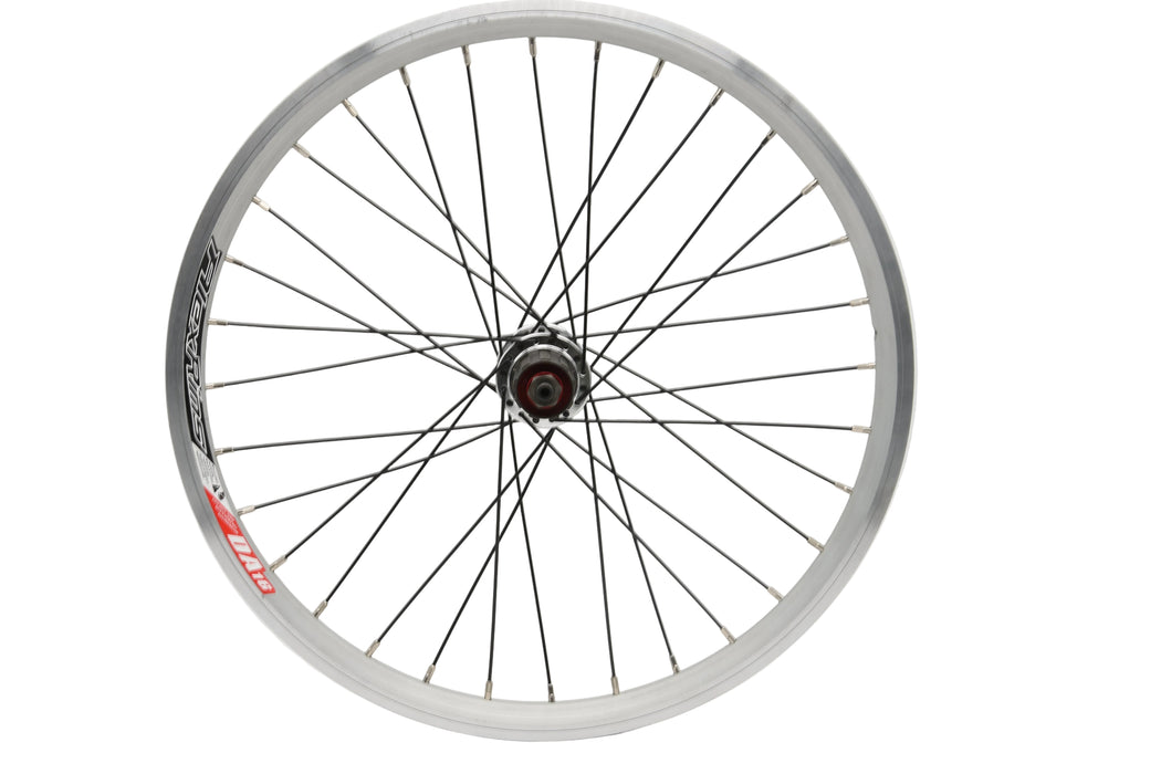 20 Rear Folding Bike MTB Wheel 8/9speed Cassette Hub Silver Alex Rim 406 - 16 Black Spoke
