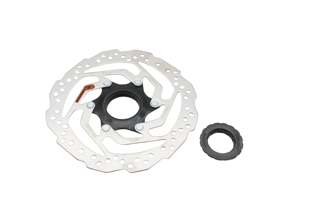 Shimano SM-RT10 160mm Centre Lock Disc Bike Wheel Rotor + Lock Ring Center