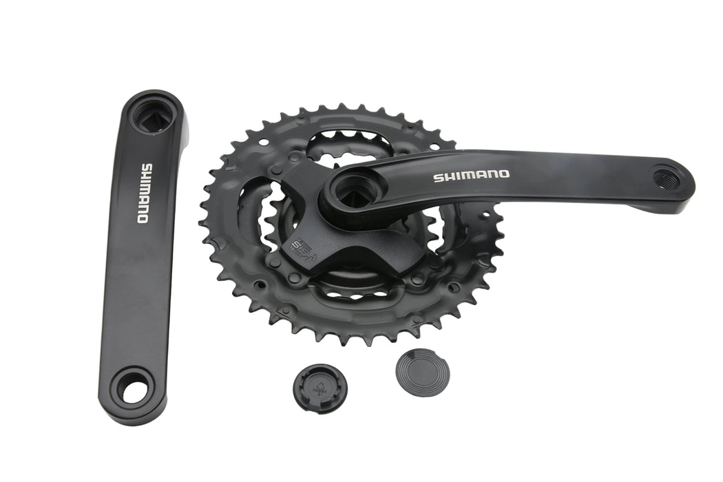 Shimano Tourney FC-TY301 Triple Chainset - 42/34/24 Chain Wheel 170mm Arm Without Guard