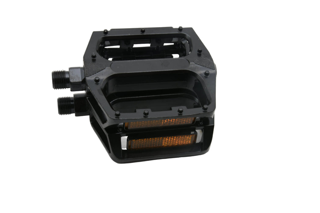 PAIR FLAT ALLOY PLATFORM 9/16” BIKE PEDALS MTB BIKE,TREKKING ADULT 100 x 90mm