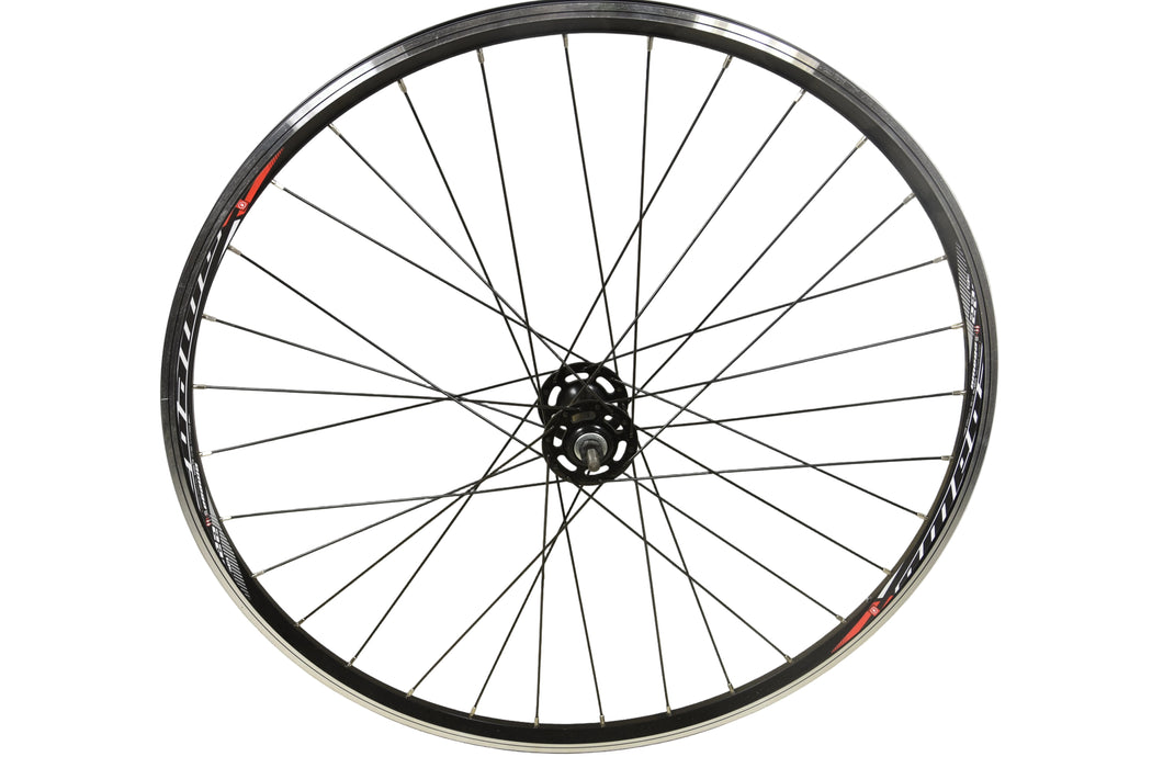 Road - Fixie Bike 700c Front Wheel 622 X13 Omega Double Wall Rim Black Alloy