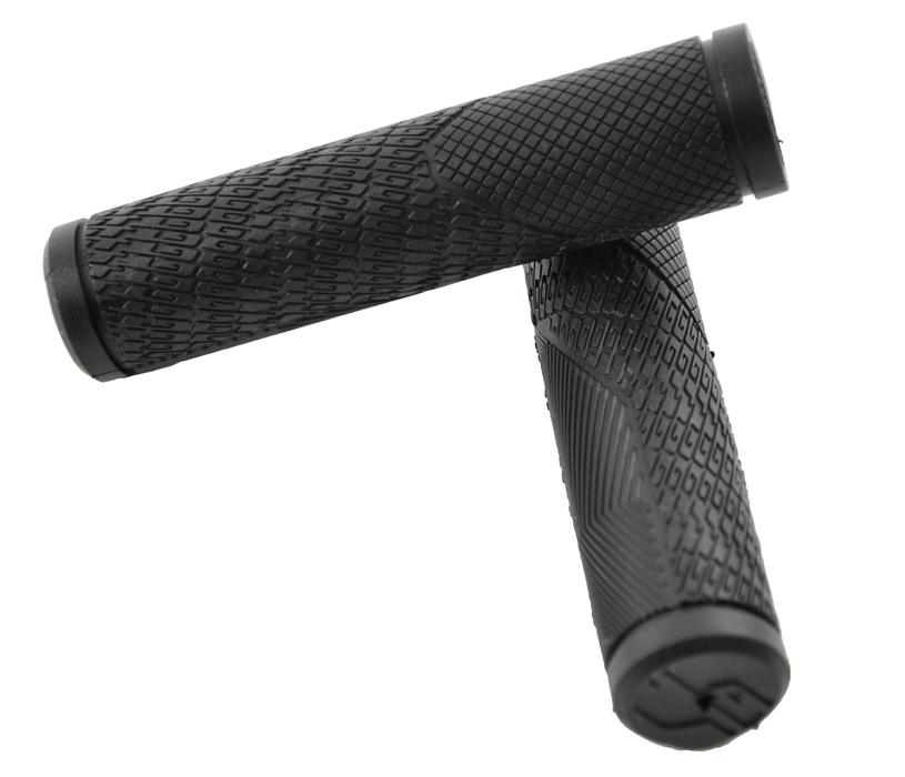 Pair GT BRANDED Bike Handlebar Grips MTB Mountain Bike Hybrid Bike OR ANY BIKE WITH 22.2mm handlebars 130mm Long Black