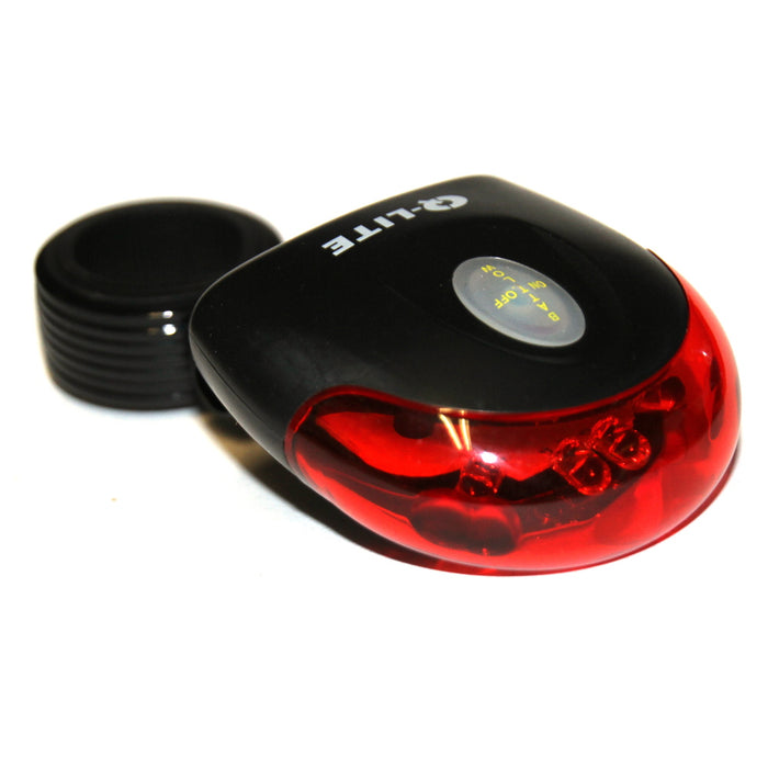 Q-Lite Rear Bike Light Seat Post Mount Constant 4 LED Red