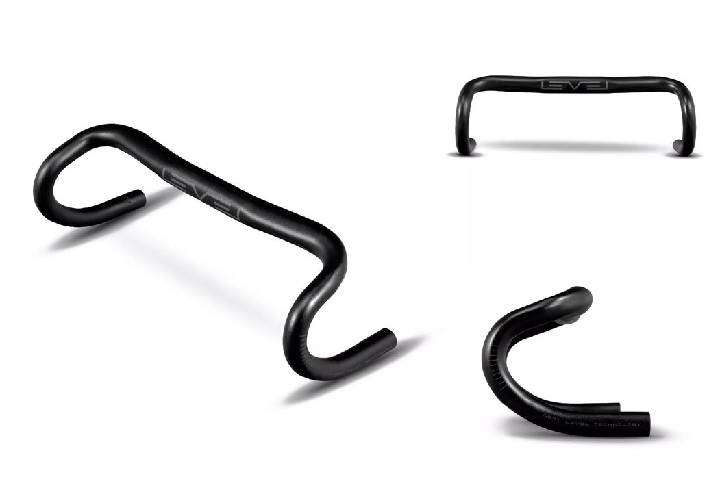 Ribble Level 6061 Alloy Road Racing Bike Drop Handlebars - 44cm 31.8mm Centre Black low price!