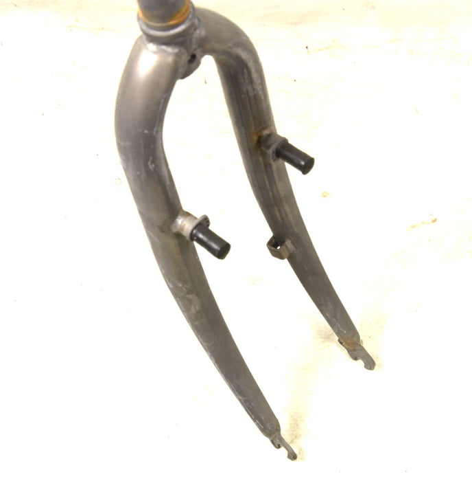 700c HYBRID DUTCH BIKE RIGID STEEL FRONT FORK UNPAINTED 1" LONG STEERER 295mm