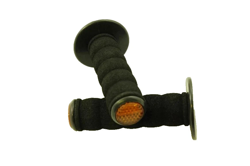 Old School BMX Raleigh Burner Wavy Donut Grips Genuine 80’s Nos Black