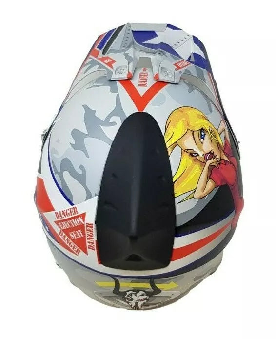 Full Face Downhill Motocross Fiberglass Bike Helmet B.e. Hotter 55cm 57cm 59cm