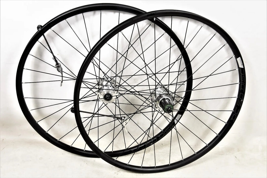 PAIR 26” MTB 8 9 10 SPD FREEHUB CASSETTE DISC HUB BIKE WHEELS DOUBLE WALL RIMS