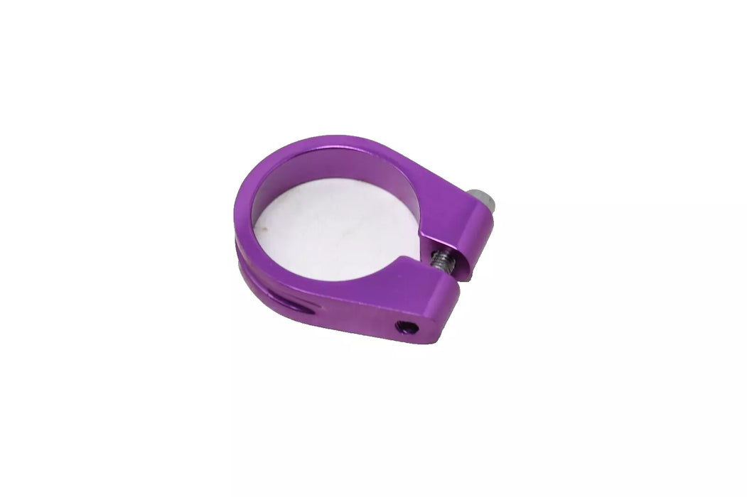 ANODISED PURPLE ALLOY SEAT CLAMP 35mm LIGHTWEIGHT WITH ALLEN BOLT