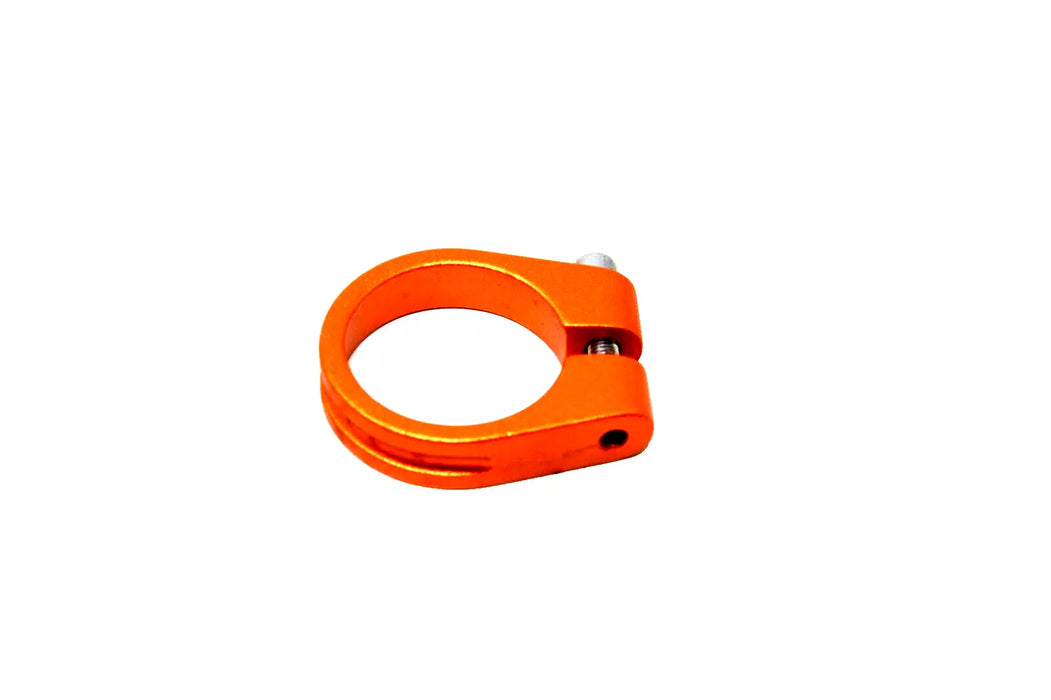 ANODISED ORANGE 35mm ALLOY SEAT CLAMP 34.9mm LIGHTWEIGHT WITH  ALLEN BOLT NEW