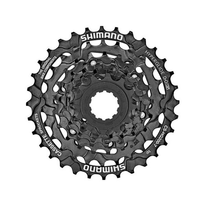 Shimano CS-HG200-7 Speed 12 - 32T Bicycle MTB Cassette - Black