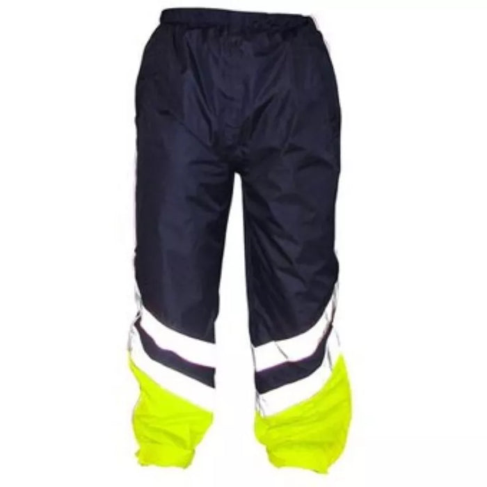 Hi Viz Outdoor Trousers High Quality Workwear Waterproof Blue/yellow Small